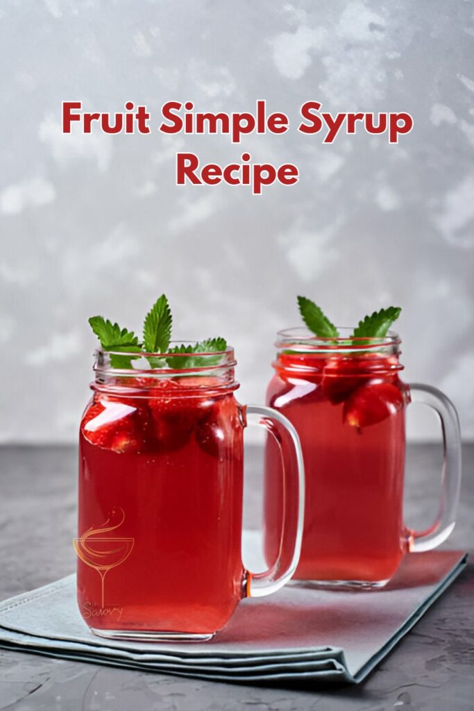 Fruit Simple Syrup Recipe